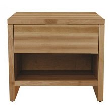 Noční stolek z masivního buku 50x35x45cm - Buk-bělený