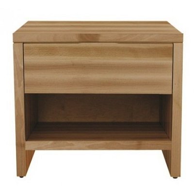 Noční stolek z masivního buku 50x35x45cm - Buk-bělený