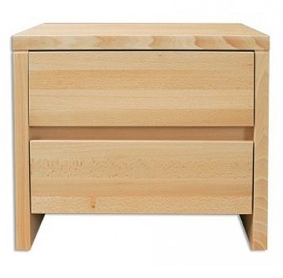 Noční stolek z masivního buku 50x35x45cm - Buk-bělený