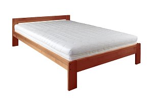Postel z masivního buku, dvoulůžko 140x200cm - Buk-třešeň