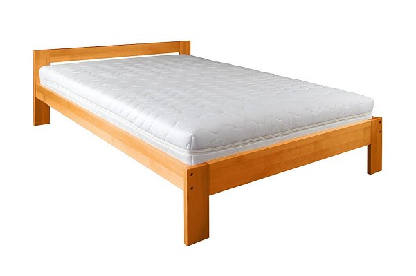 Postel z masivního buku, dvoulůžko 160x200cm - Buk-olše