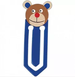 Záložka modrá - medvěd -POSLEDNÍ KUSY