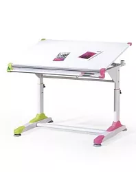 Psací stůl Collorido rostoucí a polohovatelný 100x66x69-84cm - Bílá