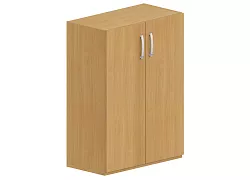 Skriňa policová, dvierka 80x42x110cm - Sivá