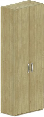 Skriňa policová, dvierka 80x42x215, 5cm - Biela