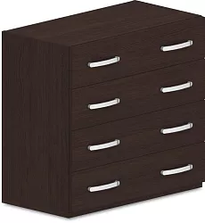 Skriňa policová, zásuvky 80x42x75cm - Sivá