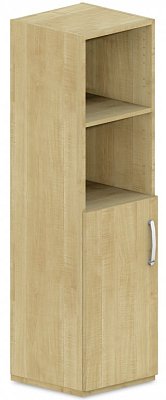 Skriňa policová, dvierka/niky 40x42x110cm - Biela