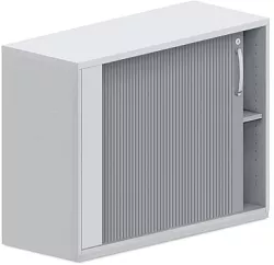 Stolová skříň s roletou 100x42x75cm - Šedá