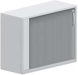 Stolová skříň s roletou 120x42x75cm - Šedá