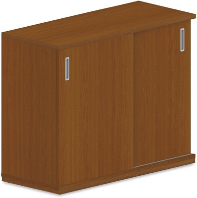 Stolová skriňa s posuvnými dverami 100x42x75cm - Biela