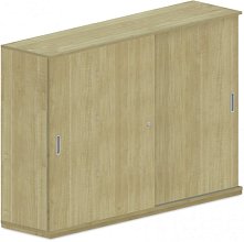 Skříň s posuvnými dveřmi 160x40x110cm - Wenge