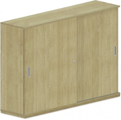 Skriňa s posuvnými dverami 160x40x110cm - Biela