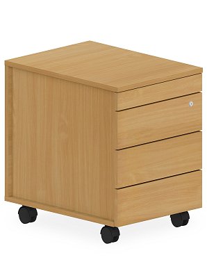 Mobilní kontejner bezúchytkový 43x58x59,5cm - Buk