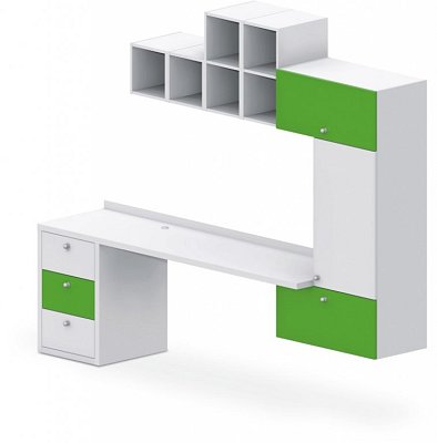 Stolová zostava 260x55x220cm - Brillint white