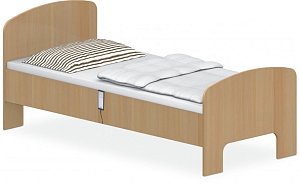 Lôžko 90x200x42/74cm - Buk biely