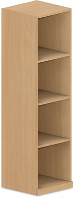 Policová skriňa 40x40x145cm - Buk biely