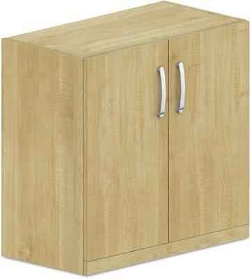 Policová skriňa, dvierka 80x42x75cm - Buk biely