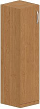 Policová skriňa, dvierka 40x42x145cm - Buk biely