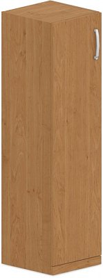 Policová skriňa, dvierka 40x42x145cm - Buk biely