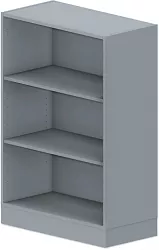 Skriňa policová 80x40x117, 5cm - Sivá