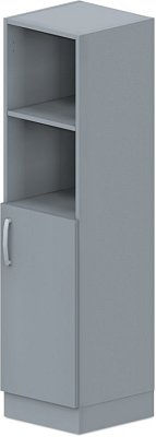 Skriňa policová, dvierka/niky 40x42x152, 5cm - Biela