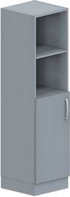 Skříň policová, dvířka/niky 40x42x152,5cm - Wenge