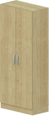 Skříň policová, dvířka 80x42x187,5cm - Wenge