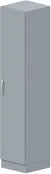Skriňa policová, dvierka 40x42x187, 5cm - Sivá