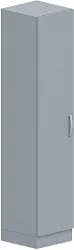 Skriňa policová, dvierka 40x42x187, 5cm - Sivá