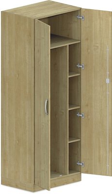 Šatníková skriňa 80x57x210cm - Biela