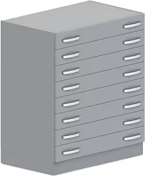 Zásuvková skriňa na lieky 90x57x107cm - Šedá