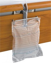 Držák močového sáčku k lůžku