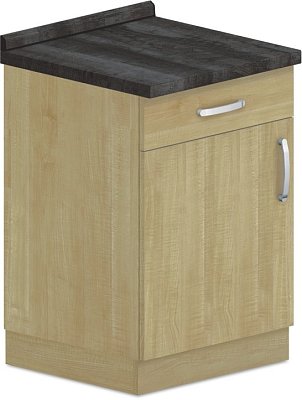 Spodná skrinka kombinovaná 60x60x90cm - Biela