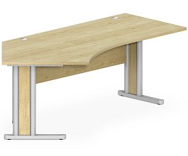 Stôl pracovný, podnož 210x110cm - Biela