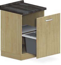 Spodná skrinka na odpad 60x60x90cm - Biela