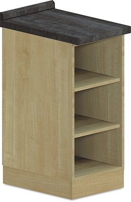 Spodná skrinka otvorená 20x60x90cm - Biela