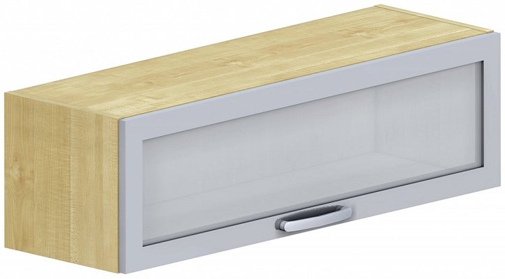 Horná skrinka s výklopnými dverami 100x32x30cm - Biela