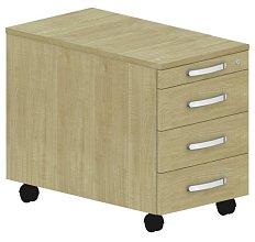 Mobilný kontajner 43x80x59, 5cm - Biela