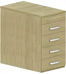 Stolový kontajner 43x80x75cm - Sivá