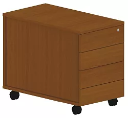 Mobilný kontajner bezúchytkový 43x80x59, 5cm - Šedá