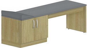 Vyšetřovací lehátko 195x60x60cm - Wenge