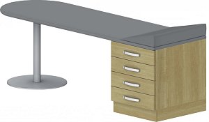 Vyšetřovací lehátko 195x60x60cm - Wenge