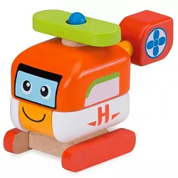 Dřevěný skládací vrtulník