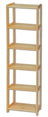 Regál z masivní borovice RG121 š. 50xv.200xhl.30cm - Borovice - POSLEDNÍ KUS