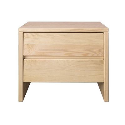 Nočný stolík z masívnej borovice 50x35x45cm - Dub