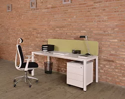 Látkový paravan ke stolu 180x40cm - Šedá