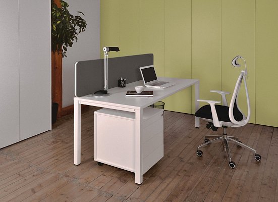 Látkový paraván k stolu 200x40cm - Sivá