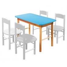 Dřevěný stoleček v různých barvách 63x35x48cm - Bílá