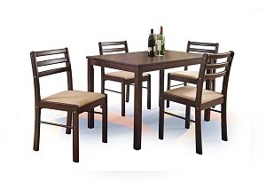 Jedálenský set 110x72x74cm - Espresso - POSLEDNÝ KUS