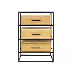 Komoda kombinovaná z masivního přírodního dubu 70x42x100cm - Dub medový